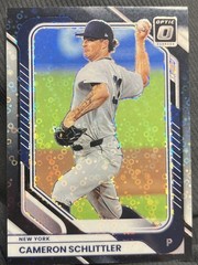 CAM SCHLITTLER 2026 Donruss Optic Black Disco Prizm #97 Yankees
