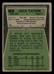1975 Topps #70 Jack Tatum – GD-VG *TedsCardShack*