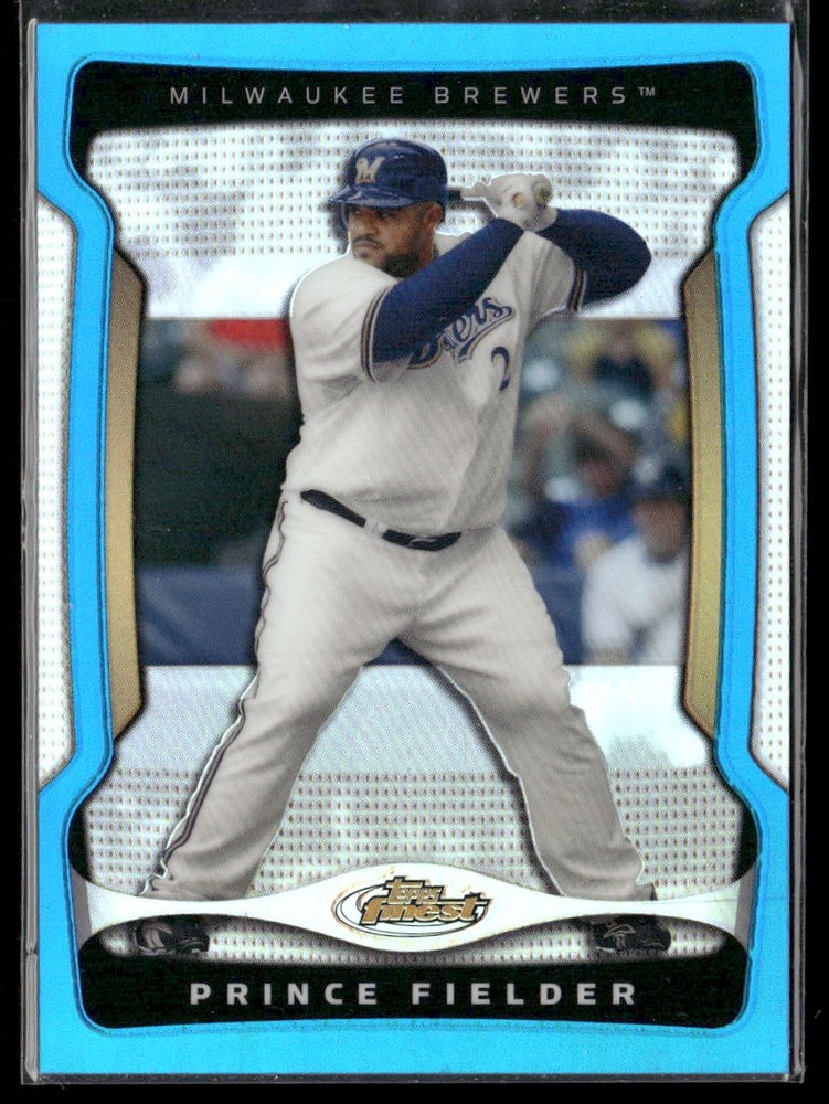 2009 Finest #28 Prince Fielder Refractors Blue #/399