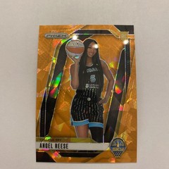 2024 Panini Prizm WNBA Angel Reese Orange Cracked Ice Variation #147 RC