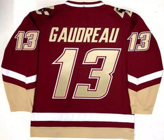 Retro Gaudreau #13 Hockey Jersey High School Custom Name Sewn Youth/Men S-6XL