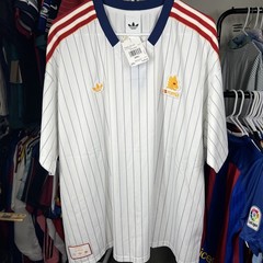 adidas AS Roma Terrace Icon Jersey White Men&rsquo;s 2XL Soccer Jersey NWT JM2128 $90