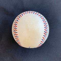 President Gerald Ford single signed 1984 Olympic baseball PSA LOA