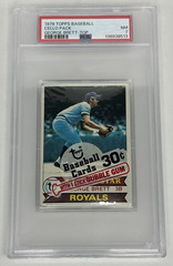 1979 Topps Baseball Cello Pack George Brett Top PSA 7 Unopened BBCE Vintage