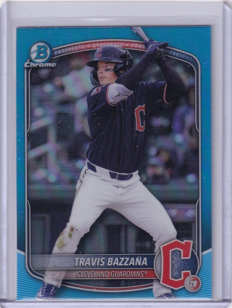 2025 Bowman Draft #BDC-49 Travis Bazzana Chrome Sky Blue Refractor