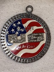 RARE 2004 Edition John Cena Necklace Chain Pendant Spinner WWE WWF Word Life