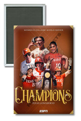 2025 NCAA Women&rsquo;s Softball National Champions Texas Longhorns 2&Prime; x 3&Prime; Magnet