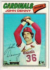 1977 Topps John Denny St. Louis Cardinals #541 EX-NM
