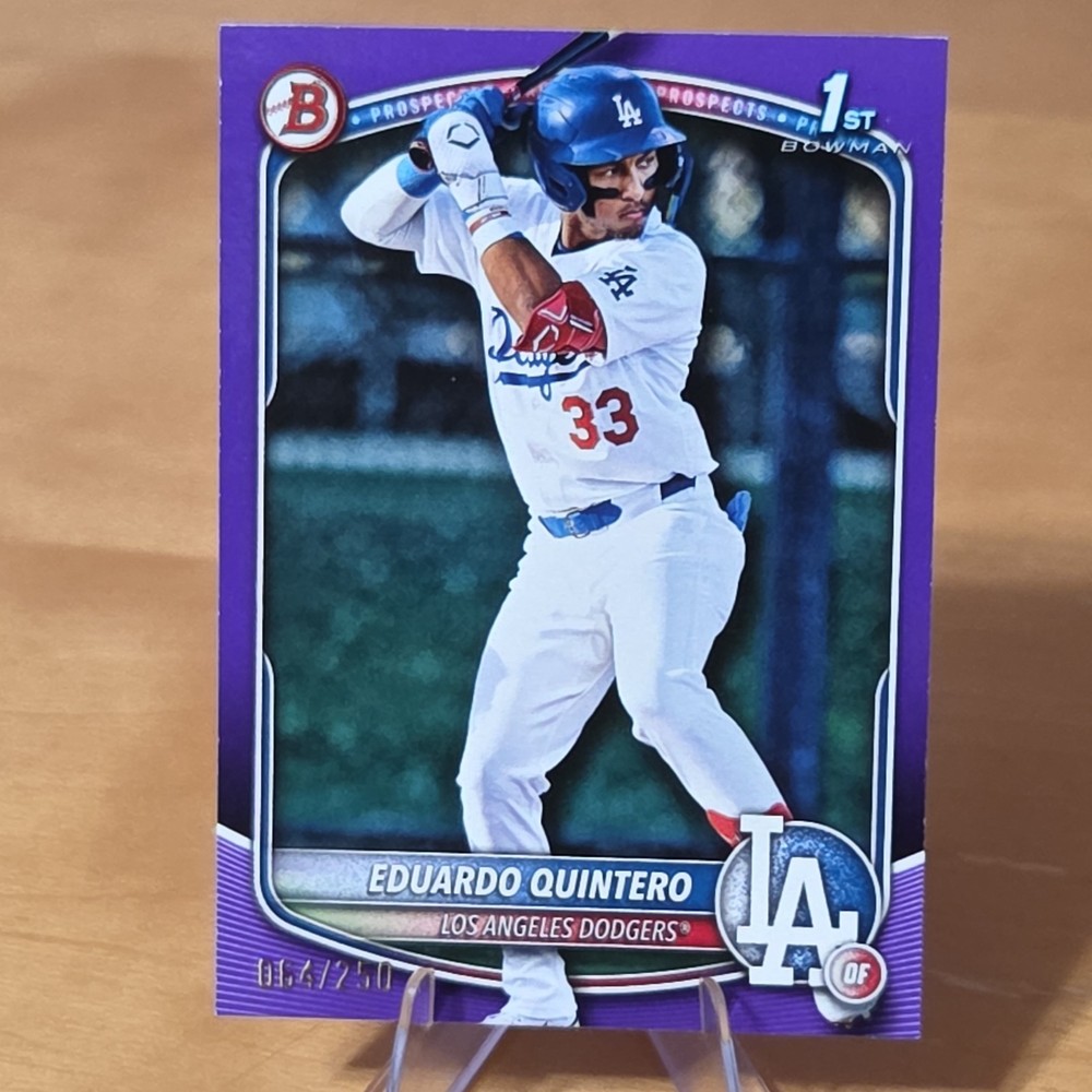 2025 Bowman Prospects Eduardo Quintero #BP-115 Purple /250