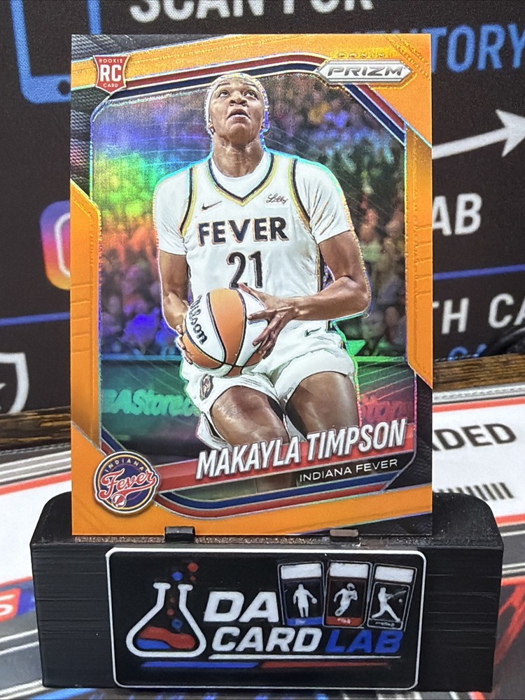 Makayla Timpson/99 RC 2025 Panini Prizm WNBA TRUE Orange Fever #14