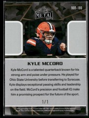 2024 Leaf Collective #90B-180 Kyle McCord 1990 Gold Vinyl 1/1