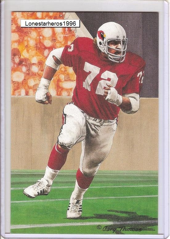 1996 Dan Dierdorf Goal Line Art Postcard Unsigned