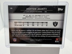 2025 Topps Chrome Black Ashton Jeanty RC Rookie #125 Las Vegas Raiders