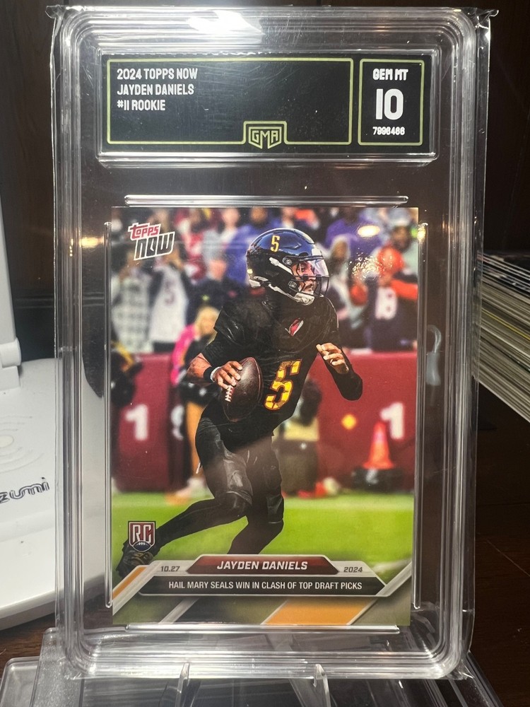 2024 TOPPS NOW #11 JAYDEN DANIELS ROOKIE RC GM GEM MINT 10