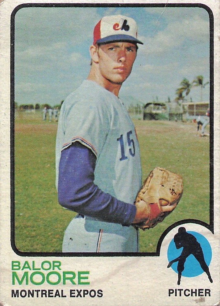 1973 Topps #211 Balor Moore, VG (stain)