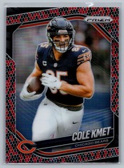 Cole Kmet 2025 Panini Prizm #112 Snakeskin