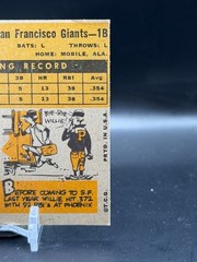 1960 Topps #316 Willie McCovey Giants All-Star Rookie RC HOF EX Vintage