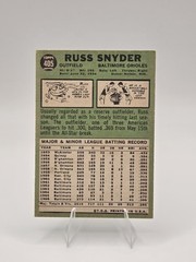1967 Topps #405 Russ Snyder Baltimore Orioles