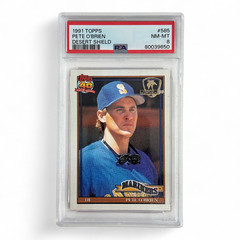 1991 Topps Pete O&rsquo;Brien Desert Shield #585 Graded NM-MT PSA 8