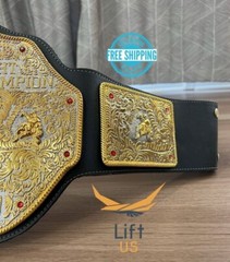 BIG GOLD World Heavyweight Championship Replica Tittle Belt Adult 6MM DieCasting