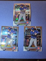 Josiah Hartshorn 2025 Bowman Chrome Draft 1st #BDC-21 REFRACTOR Base 3 Card Lot