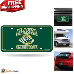 Limited Edition Alaska Anchorage Seawolves 6&Prime; x 12&Prime; Auto Tag for Game Day Style