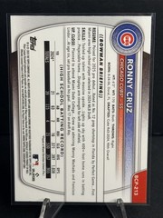 2025 Bowman Chrome Sapphire Ronny Cruz 1st Bowman Sapphire #BCP-213 Nationals 🔥