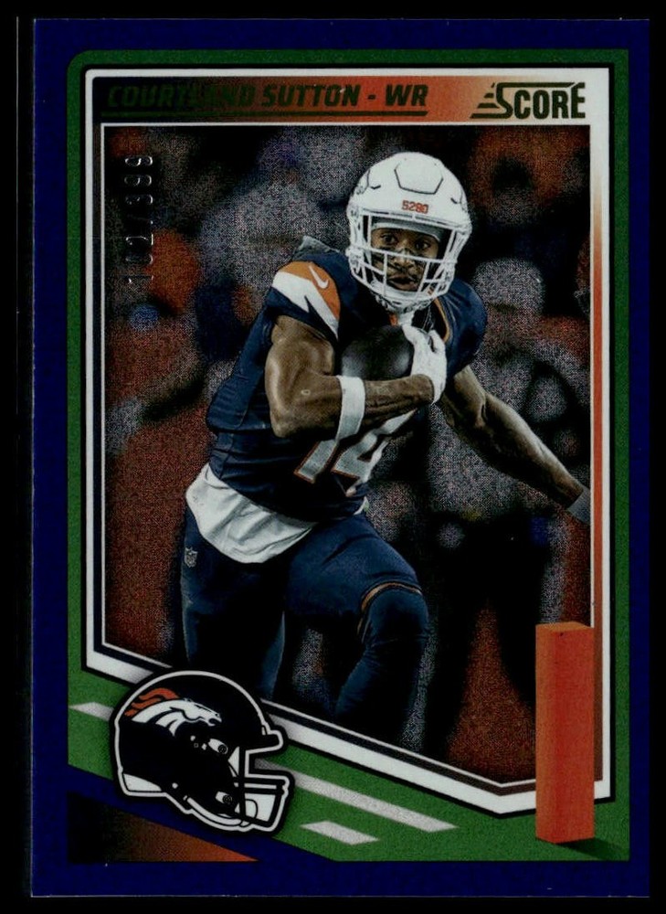2025 Score #286 Courtland Sutton Dots Blue #/399