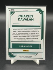 2026 Donruss #113 Charles Davalan Optic Orange Velocity
