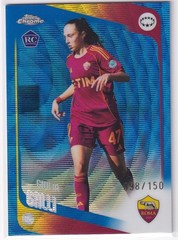 2025-26 Topps Chrome UEFA Women Champions League 40 Giulia Galli BLUE WAVE /150