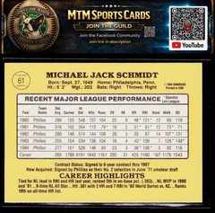 1985 Donruss #61 Mike Schmidt