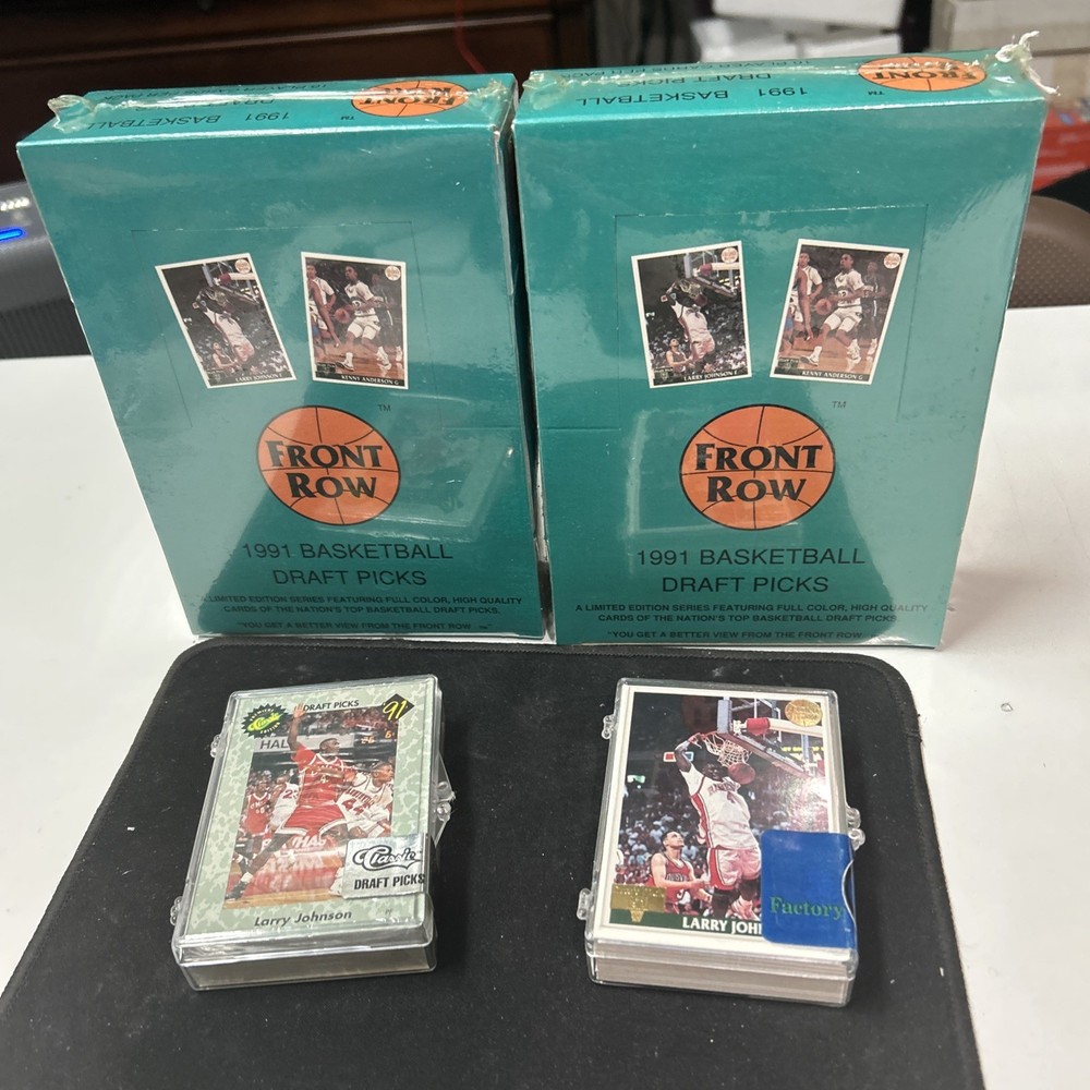 (2) 1991 Front Row Draft Picks Basketball Boxes Factory Sealed Plus A Few Extras