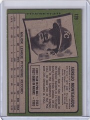 1971 Topps Baseball #129 Aurelio Monteagudo – Kansas City Royals