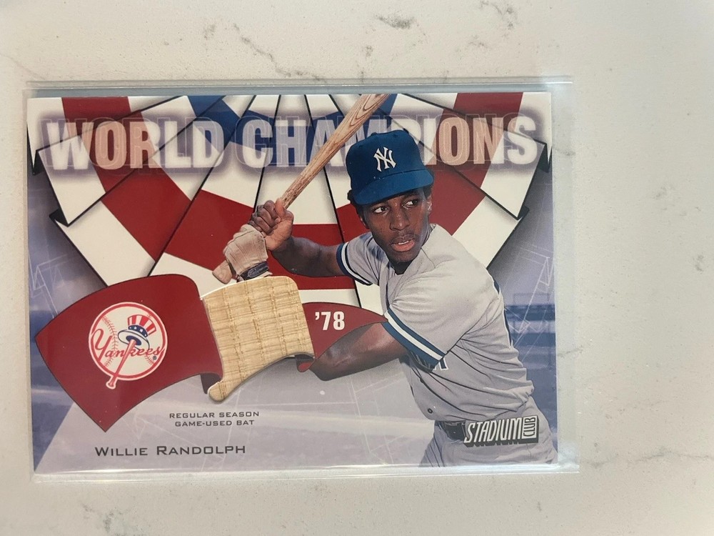 Topps Stadium Club – World Champs 78&prime; Yankees Willie Randolph Bat