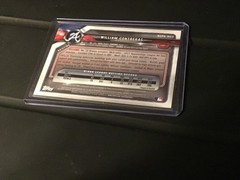 2018 Bowman 1st William Contreras True Purple /250 Chrome On Card Auto Brewers