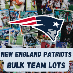 New England Patriots Bulk Team Lots – Stars, HOF, Rookies, from 1980 to present
