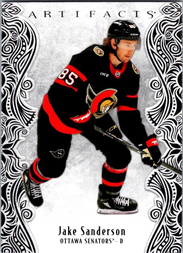 2025-26 Upper Deck Artifacts – Jake Sanderson – #3 Base Card – Ottawa Senators