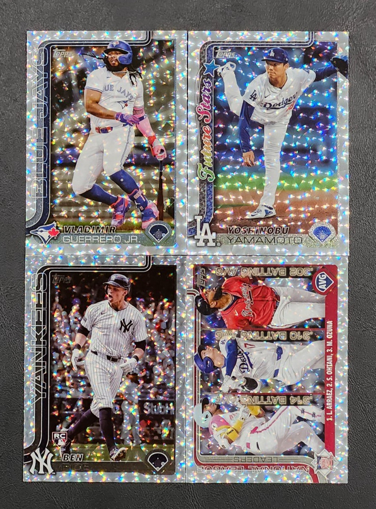 2025 Topps Series 1 / Series 2 SILVER CRACKLE FOIL BOARD Parallels You Pick