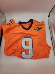 The Waterboy Bobby Boucher #9 Bourbon Bowl Orange Football Jersey Mens Size L