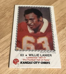 1986 Kansas City Chiefs 10 Card Police Safety Set – Willie Lanier – Sealed