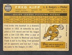 1960 Topps Fred Kipp #202