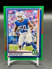 Greg Rousseau 2025 Donruss Green Press Proof Buffalo Bills