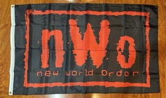NWO New World Order Wrestling 3×5&prime; Flag Banner Wrestle Fan Gift Black Red