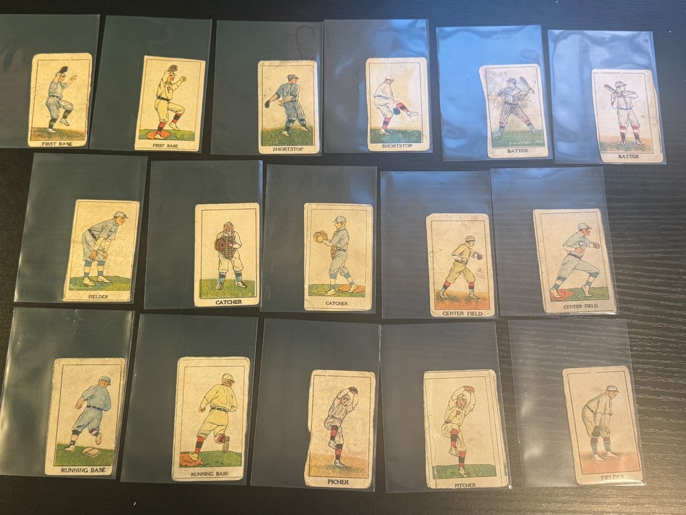 (16) dif 1919 W552 Strip baseball cards lot, Low grade, *SEWALL*
