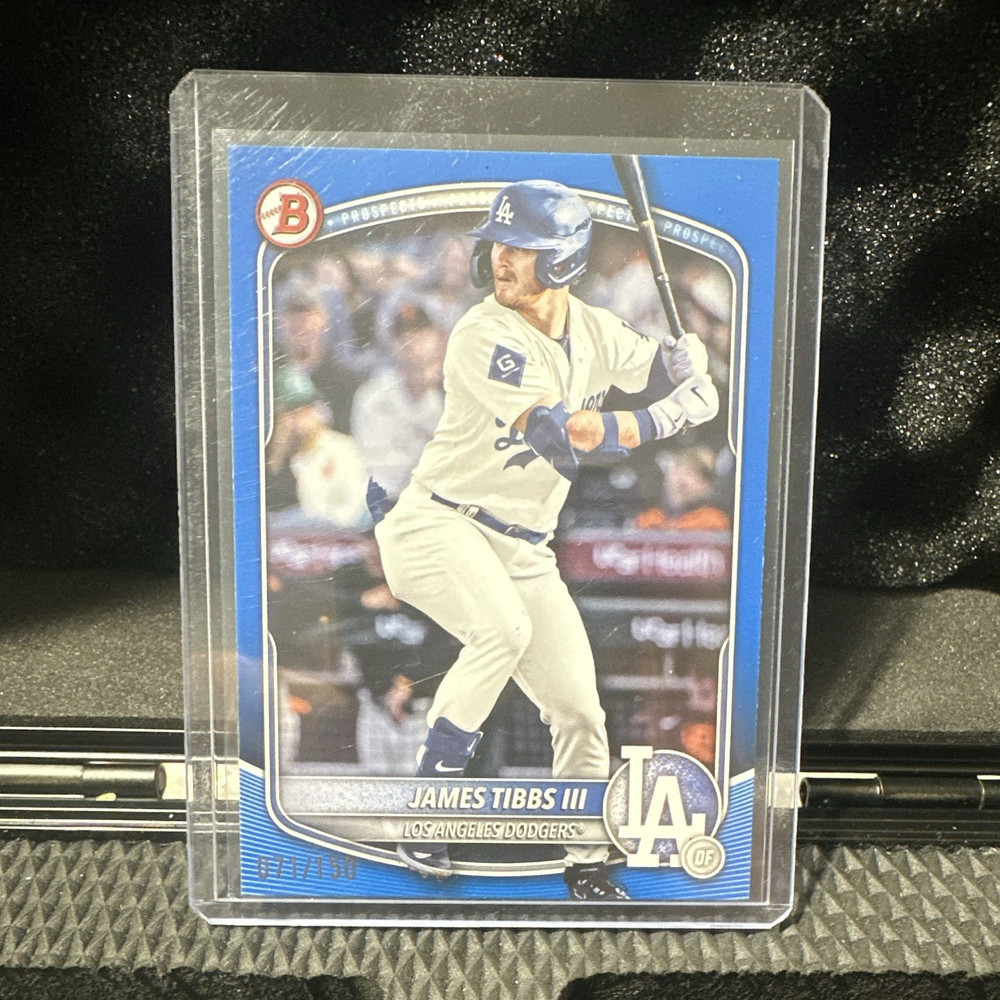 Topps 2024 Bowman Draft James Tibbs III Dodgers BD-74 Blue /150