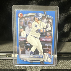 Topps 2024 Bowman Draft James Tibbs III Dodgers BD-74 Blue /150