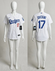 Nike Los Angeles Dodgers Shohei Ohtani #17 Women’s Jersey White Blue Red MLB L