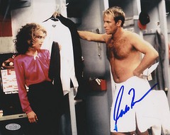 CORBIN BERNSEN SIGNED MAJOR LEAGUE MOVIE PROMO 8×10 INDIANS LOCKER ROOM PHOTO