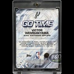 Victor Wembanyama RARE BLACK CHROME CARD TOPPS CHROME SPURS MINT