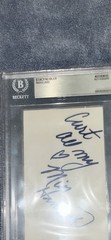 Stacy Keibler as Ms Hancock Signed Index Card Beckett Slab BAS COA Sexy WCW RARE